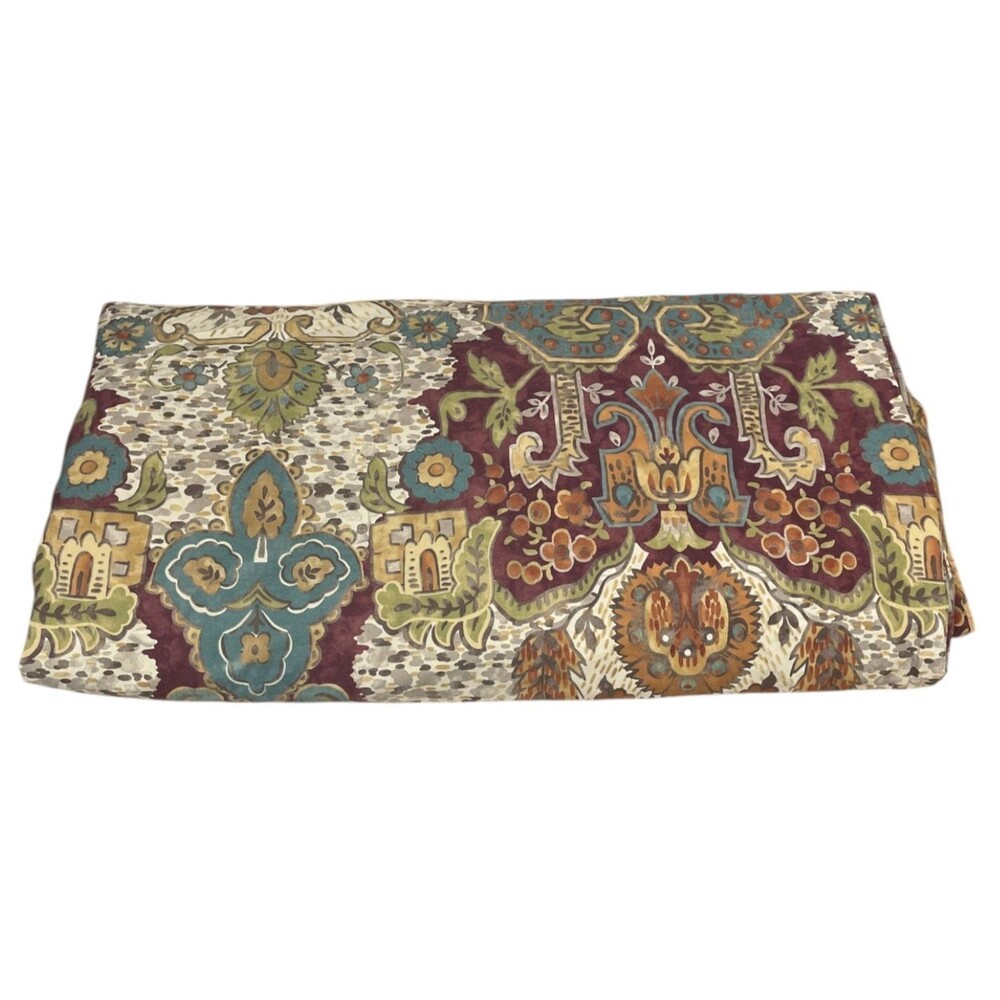 Pottery Barn Angelina Ikat King Duvet Cover Multicolor Reversible Organic Cotton